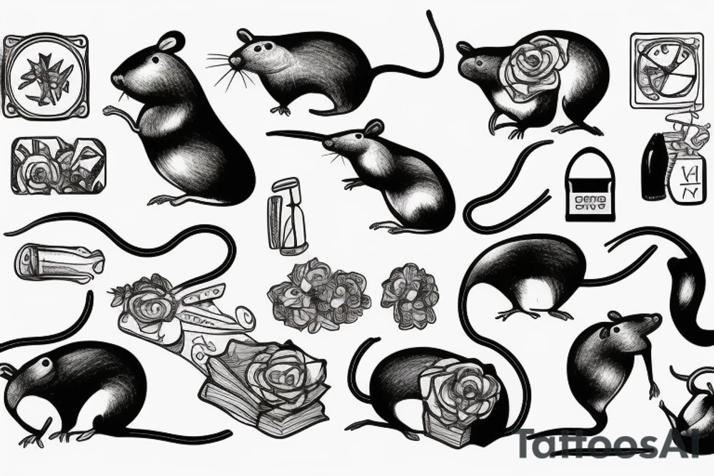 rat communist tattoo idea