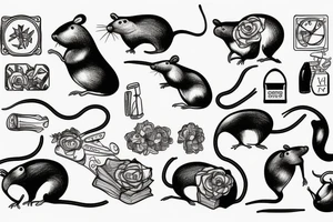 rat communist tattoo idea