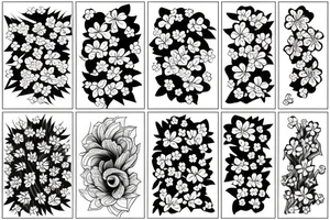 sakura flower tattoo idea