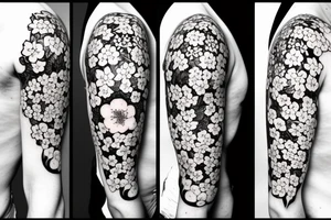 cherry blossom flower tattoo idea