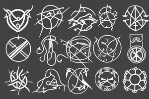 Mixed cancer Aries constellation tattoo idea