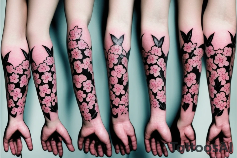 cherry blossoms tattoo idea