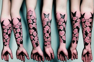 cherry blossoms tattoo idea