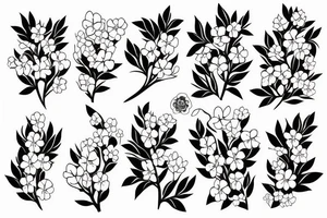 cherry blossoms tattoo idea
