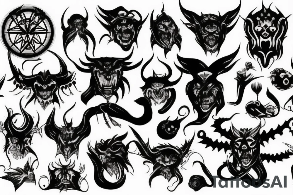 demon tattoo idea