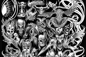 demon full back tattoo tattoo idea