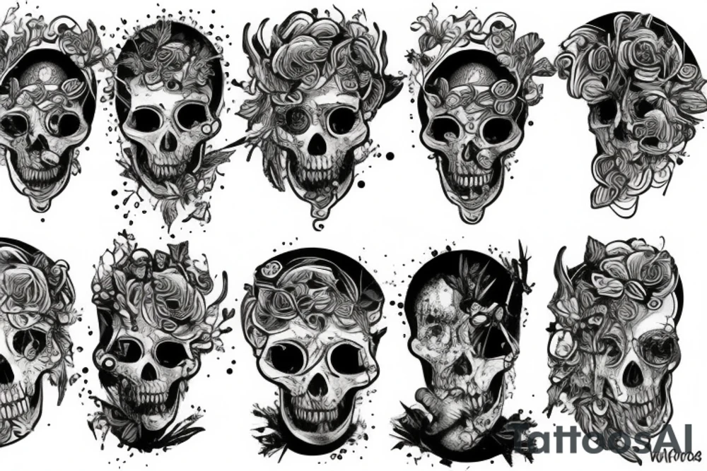 Greek God Decaying tattoo idea
