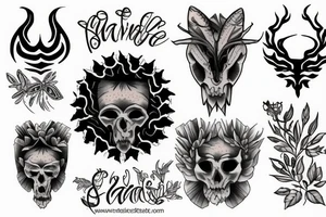 Masculine nature tattoo tattoo idea