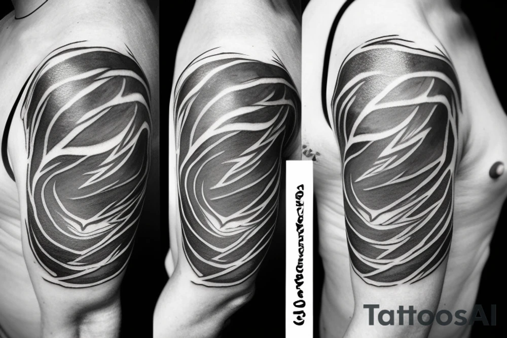 Storm cloud with lightning tattoo idea