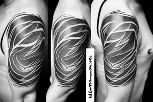 Storm cloud with lightning tattoo idea