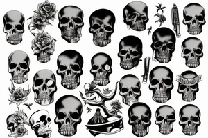 Death memorial tattoo idea