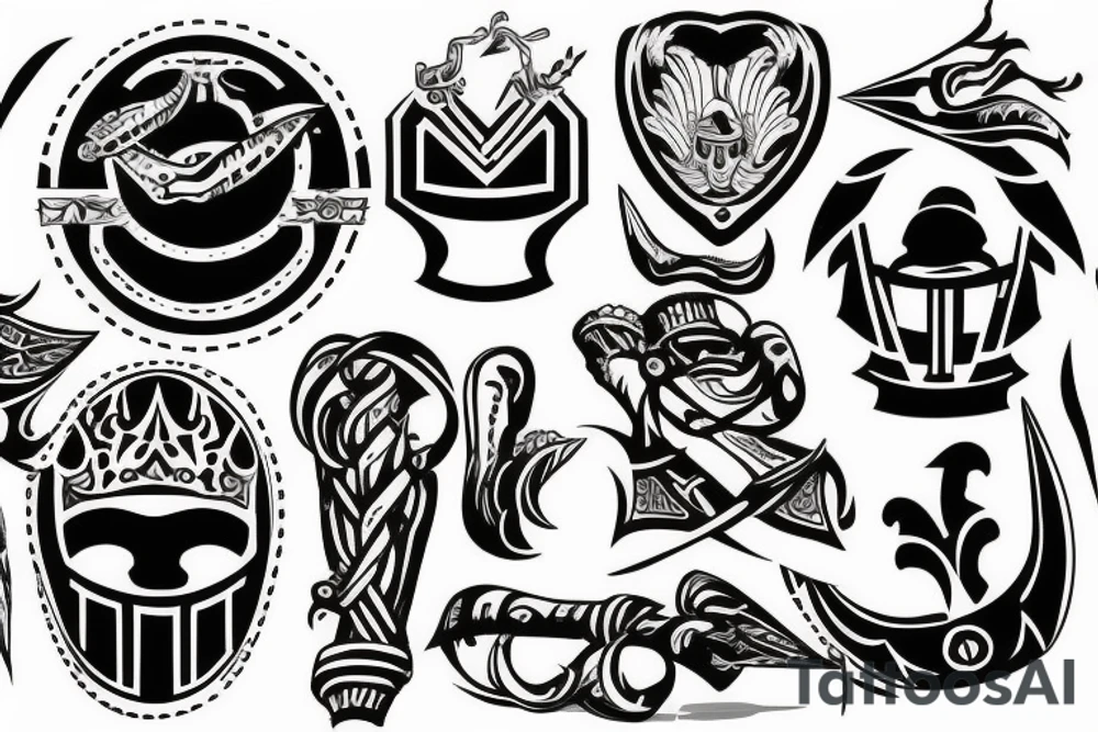 Gladiators fighting tattoo idea