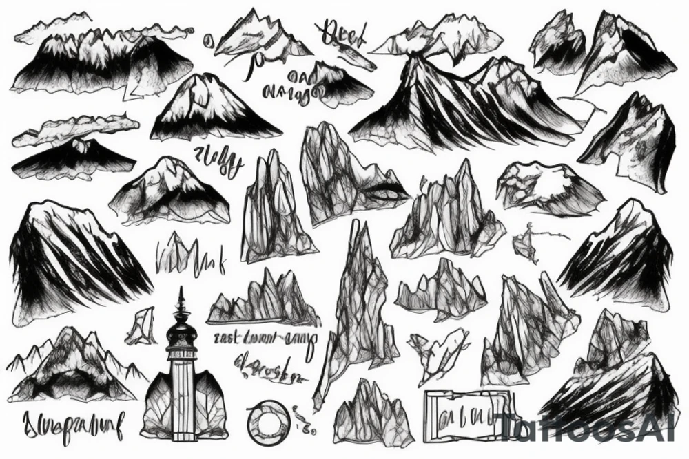 Mount Stol in Slovenia tattoo idea