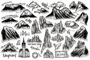 Mount Stol in Slovenia tattoo idea
