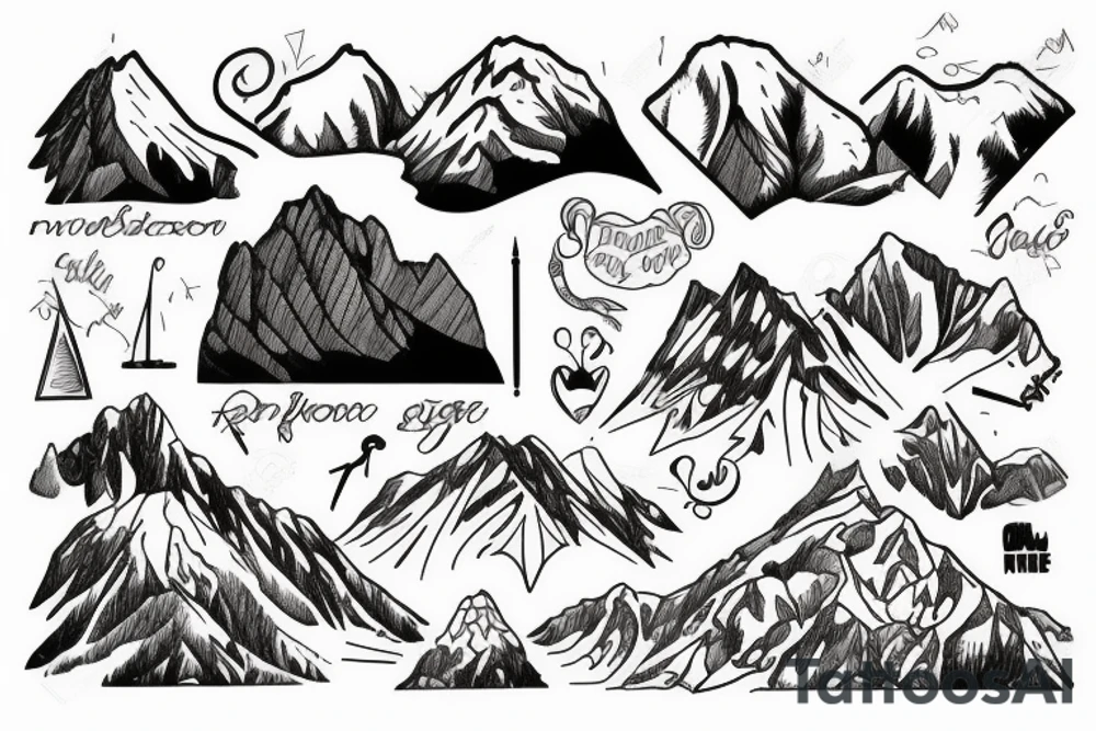 Mount Stol in Slovenia tattoo idea