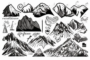 Mount Stol in Slovenia tattoo idea