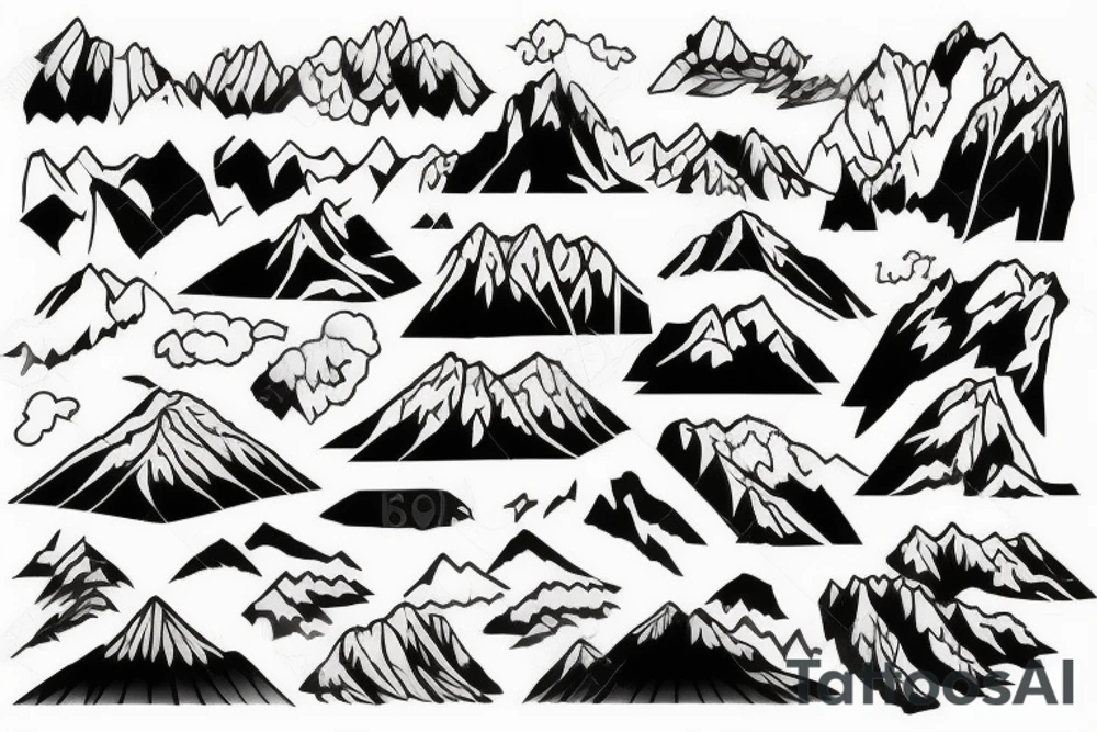 Mount Stol in Slovenia tattoo idea