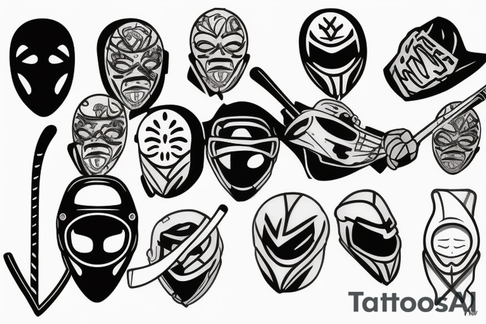 Hockey mask tattoo idea