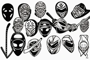 Hockey mask tattoo idea