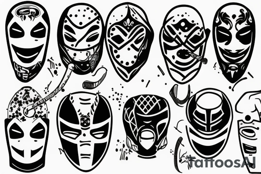 Hockey mask tattoo idea
