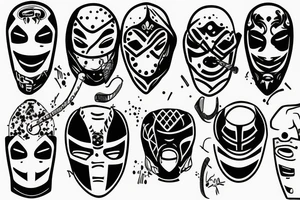 Hockey mask tattoo idea