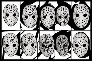 Hockey mask Jason voorhees tattoo idea