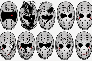 Hockey mask Jason voorhees Friday the 13th tattoo idea