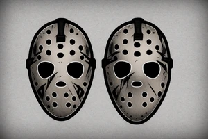 Hockey mask Jason voorhees Friday the 13th tattoo idea