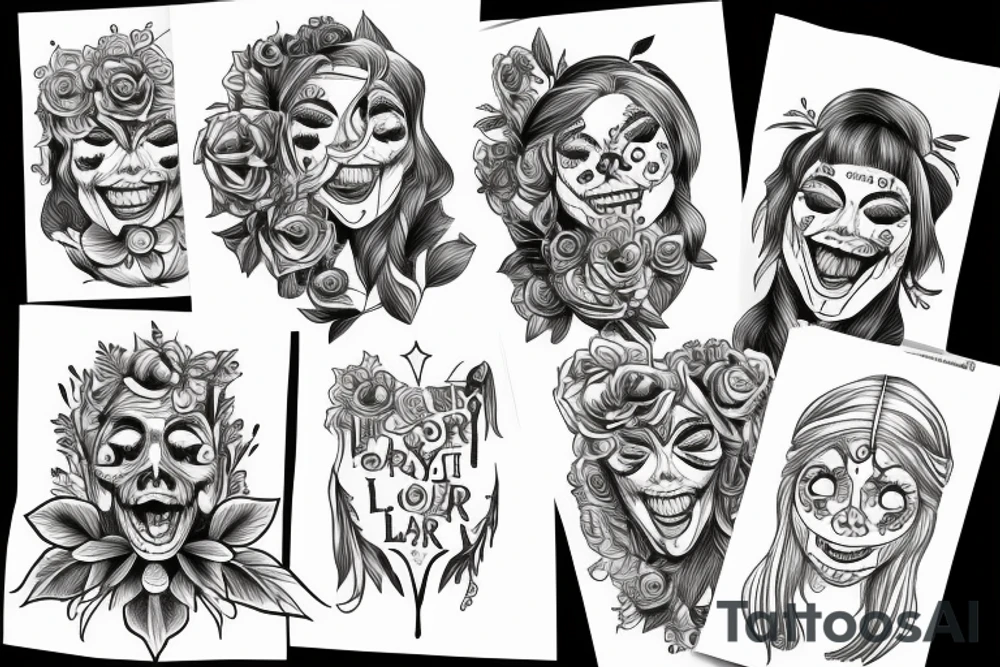laugh now cry later tattoo idea