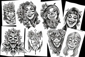 laugh now cry later tattoo idea
