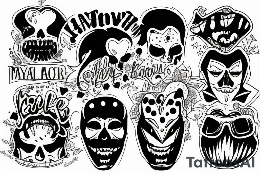 laugh now cry later male tattoo idea