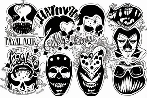 laugh now cry later male tattoo idea