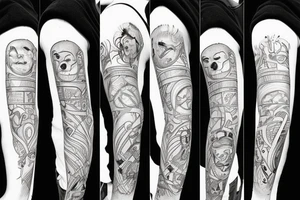 laugh now cry later male tattoo idea