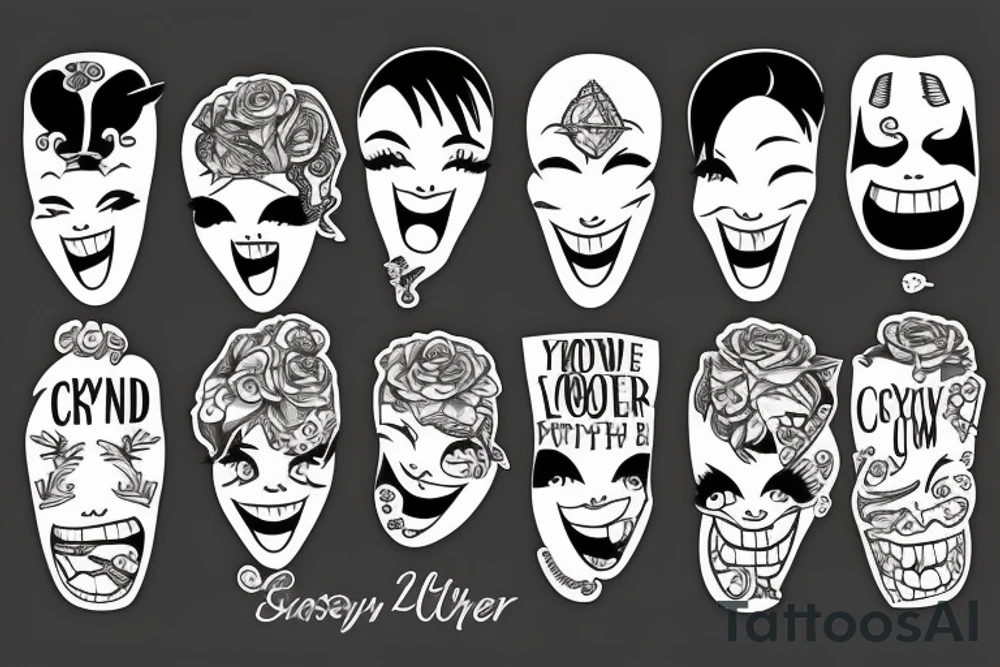 laugh now, cry later tattoo idea