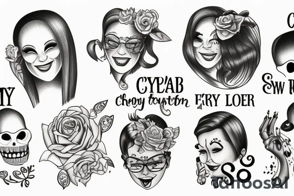 laugh now, cry later tattoo idea