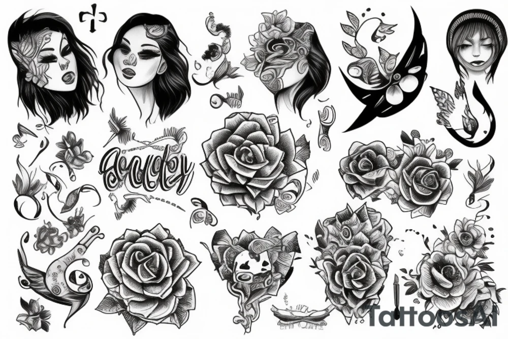 sad but happy tattoo idea