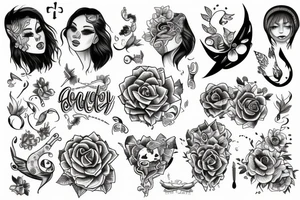 sad but happy tattoo idea