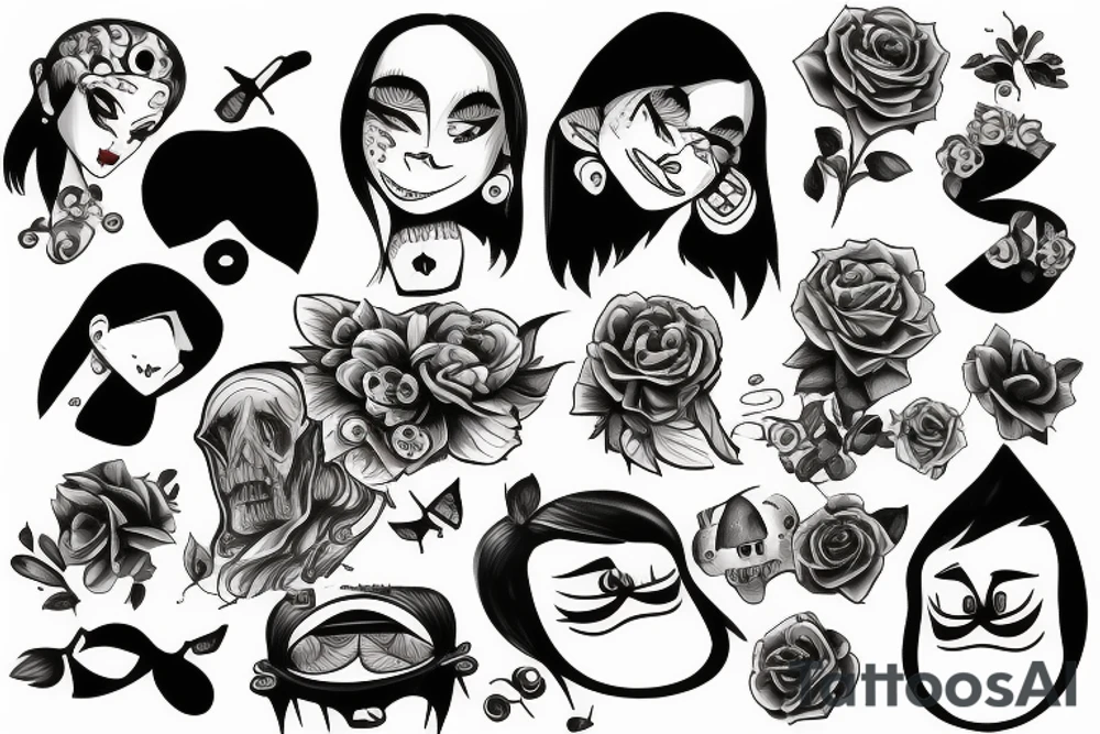 Something that represent sadness tattoo idea