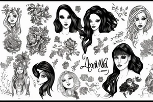 Names 
Cornelia, Norah and Leona Isabel tattoo idea