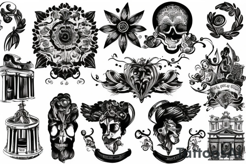 rome and naples tattoo idea
