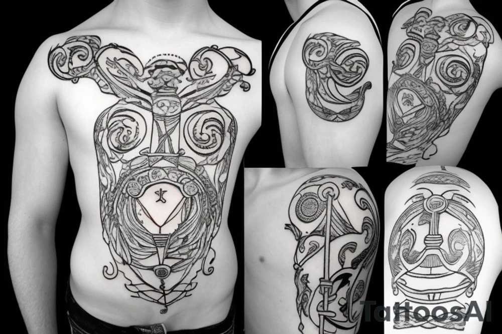 Apollo with a lyre tattoo idea