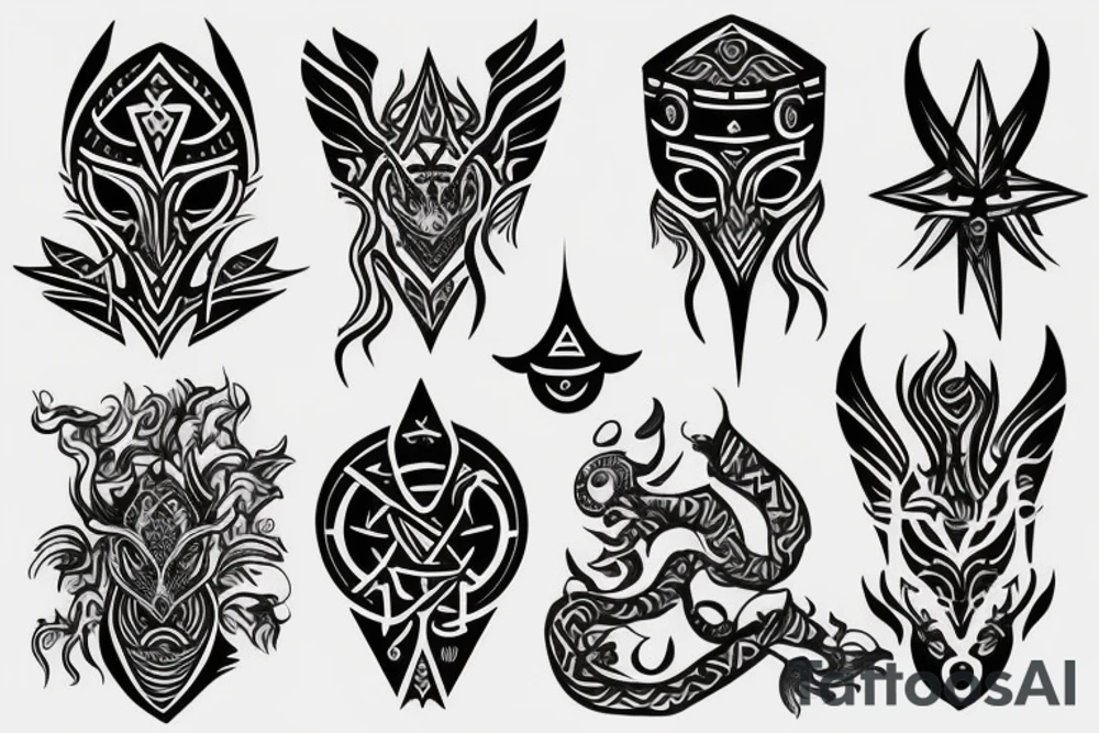 Slavic god Veles tattoo idea