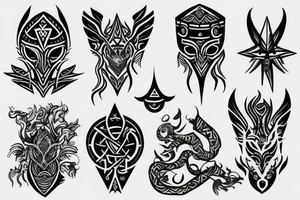Slavic god Veles tattoo idea