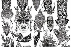 Slavic god Veles tattoo idea