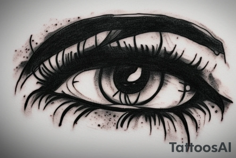 Eye in hand tattoo idea
