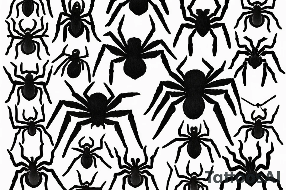 Spider fan tattoo idea