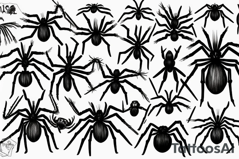 Spider fan tattoo idea