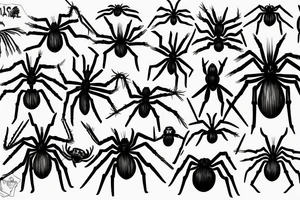 Spider fan tattoo idea