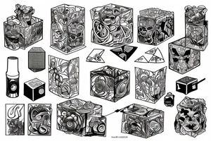 A turners cube tattoo idea
