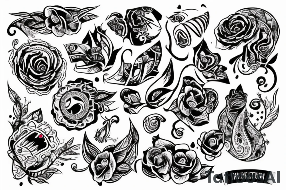Человек из киберпанка в противогазе tattoo idea